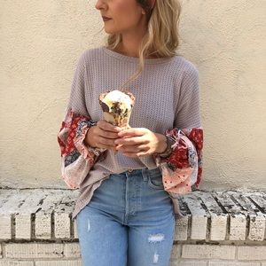 BELL SLEEVE THERMAL TOP